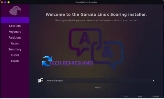 Garuda Installer. Image Credit Garuda 