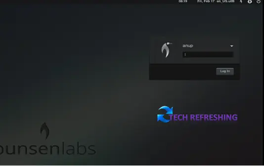 BunsenLabs Linux Login Screen