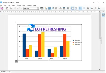 Insert Chart LibreOffice Writer