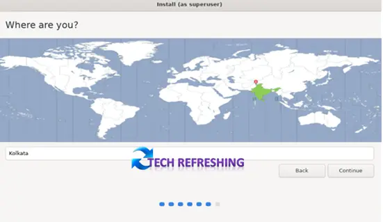 Select Time Zone in Bodhi Linux