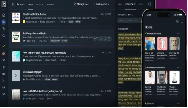 Pocket Shuts Down in July 2025: Top 10 Alternatives to Save Your Web Content 5 ReadWise Reader