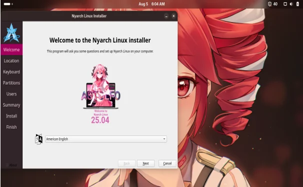 Installing Nyarch Linux