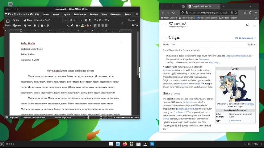 Ultramarine Linux Fedora with Subtle Anime Vibes and Serious Power