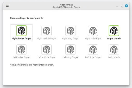 fingerprint authentication Linux Mint