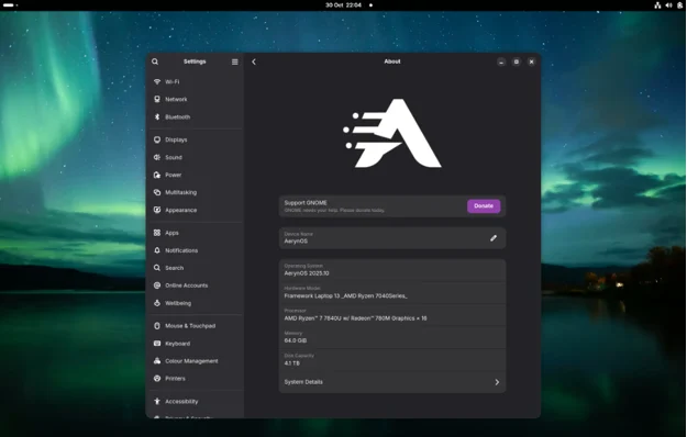 AerynOS 2025.10 Unleashed: GNOME 49 and KDE Plasma 6.5 Bring the Heat 2 AerynOS 2025.10