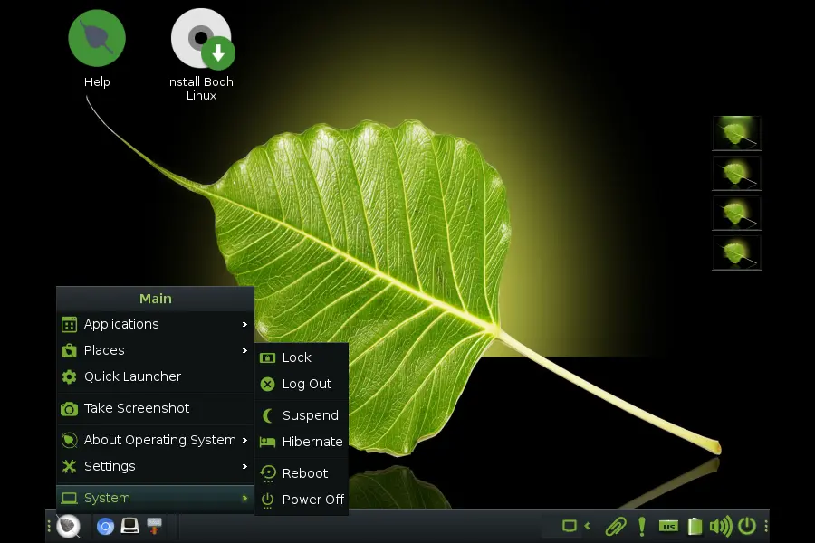 Bodhi Linux — Distinctive Looks, Minimal Weight