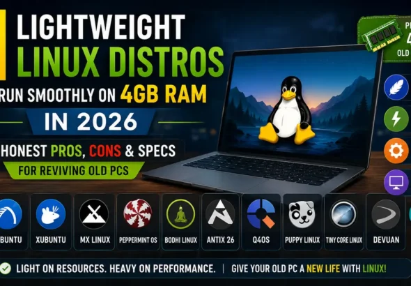 Lightweight Linux Distros That Run Smoothly on 4GB RAM (2026 Guide)