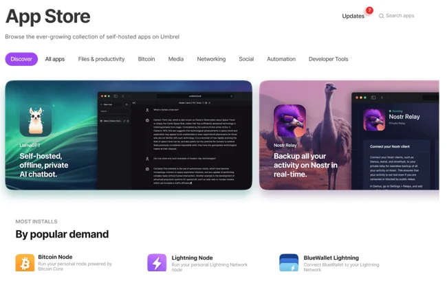 UmbrelOS 1.5.0 Review: What’s New in the Latest Home Server Release? 4 Umbrel App Store