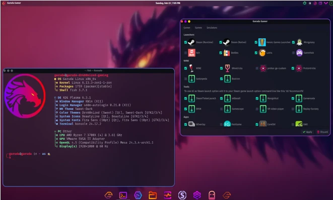 Garuda Linux Beautiful and Fast