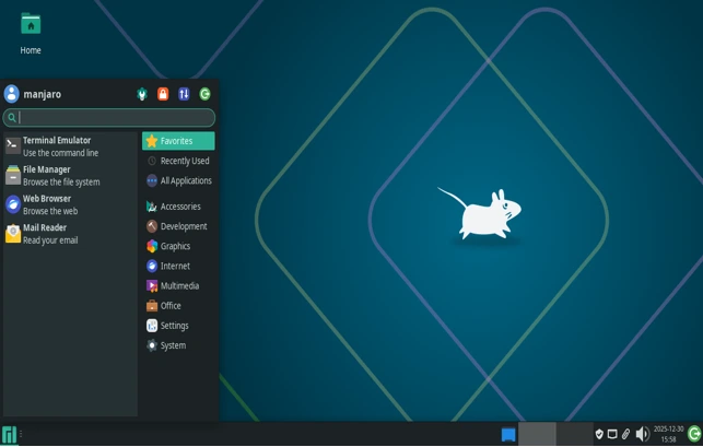 manjaro os xfce 25.0.10