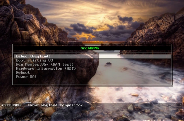 ArchBang Linux Gets Multiple Updates in January 2026 2 ArchBang Linux boot screen