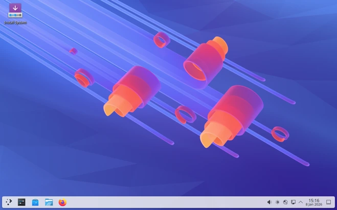 KdeNeon with KDE 6.5 desktop