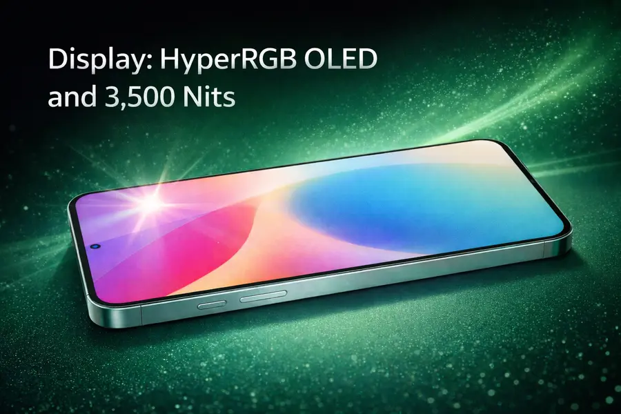 Display HyperRGB OLED and 3,500 Nits