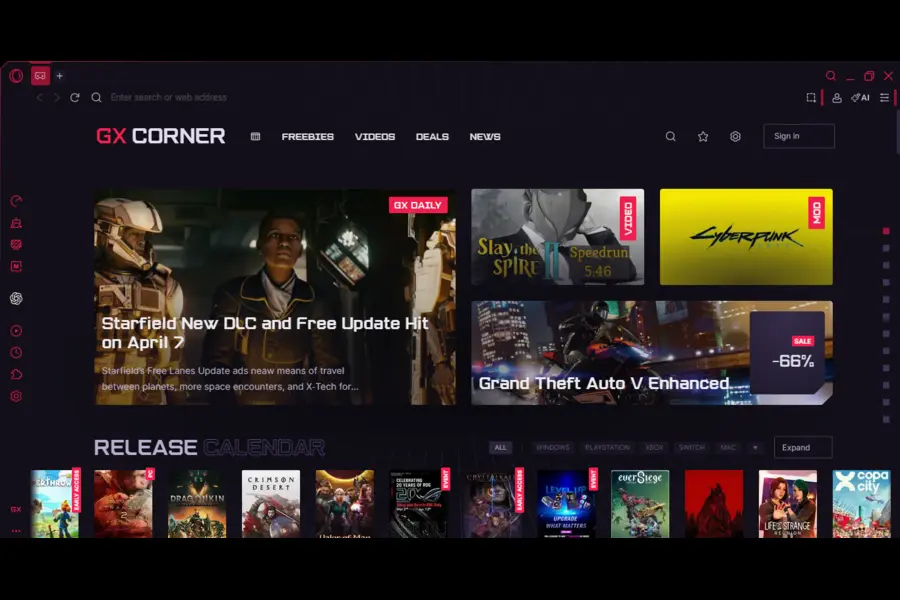 Opera GX for Gamers: Everything You Need to Know (2026 Edition) 3 GX Corner