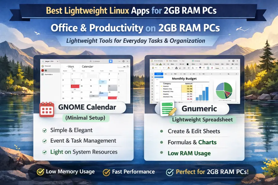 Office & productivity on 2gb ram pcss