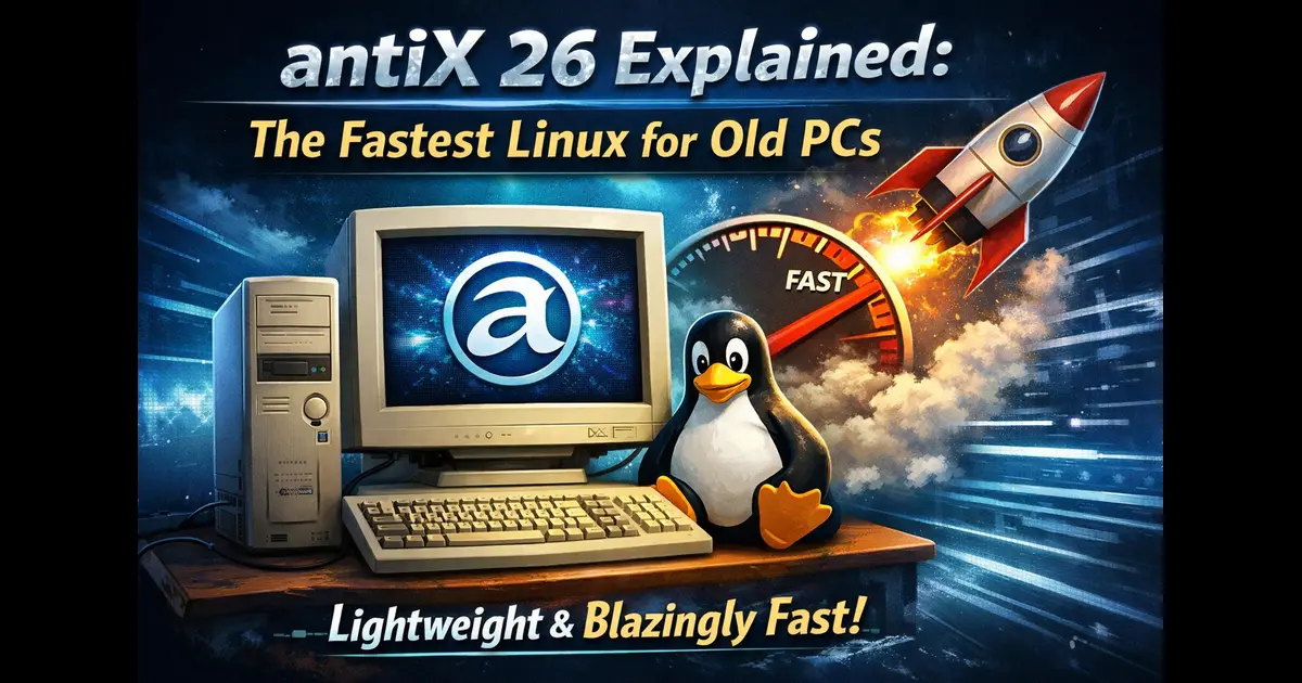 antiX 26 Explained The Fastest Linux for Old PCs