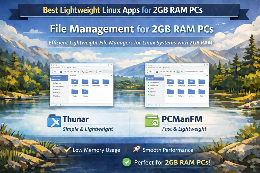 file mamagement for 2 gb ram pcs