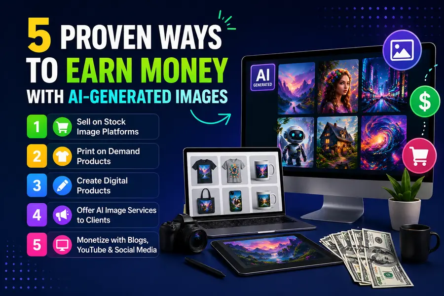 5 Proven Ways to Earn Money with AI-Generated Images
