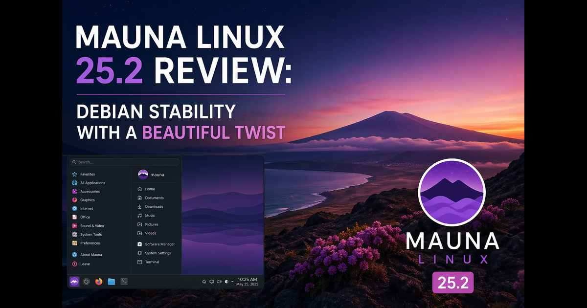 Mauna Linux 25.2 Review: Debian Stability With A Beautiful Twist ...
