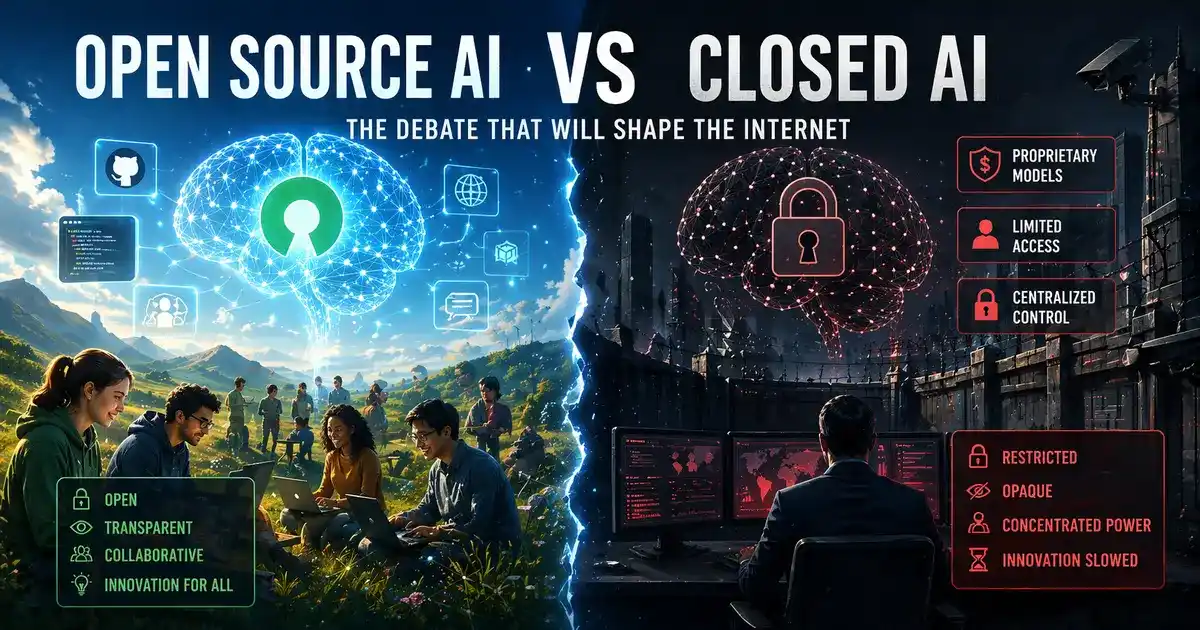 Open Source vs Closed AI: The Debate That Will Shape the Internet