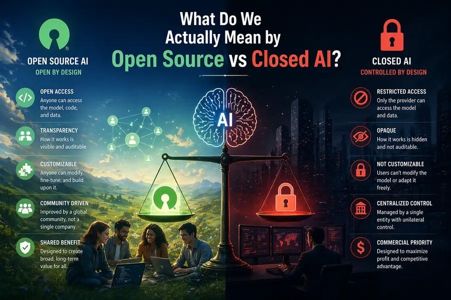 What Do We Actually Mean by Open Source vs Closed AI