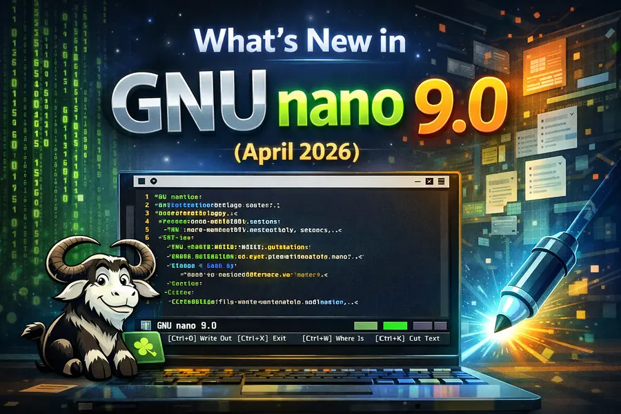 GNU nano 9.0 vs Vim: Which Terminal Editor Is Better for You? 2 What's New in GNU nano 9.0 (April 2026)