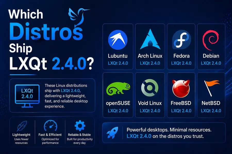 Which Distros Ship LXQt 2.4.0