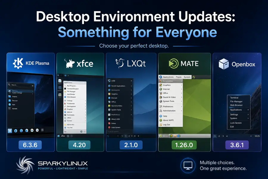 Desktop Environment Updates Something for Everyone