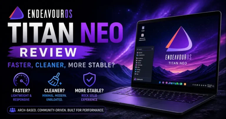 EndeavourOS Titan Neo Review: Faster, Cleaner, More Stable?