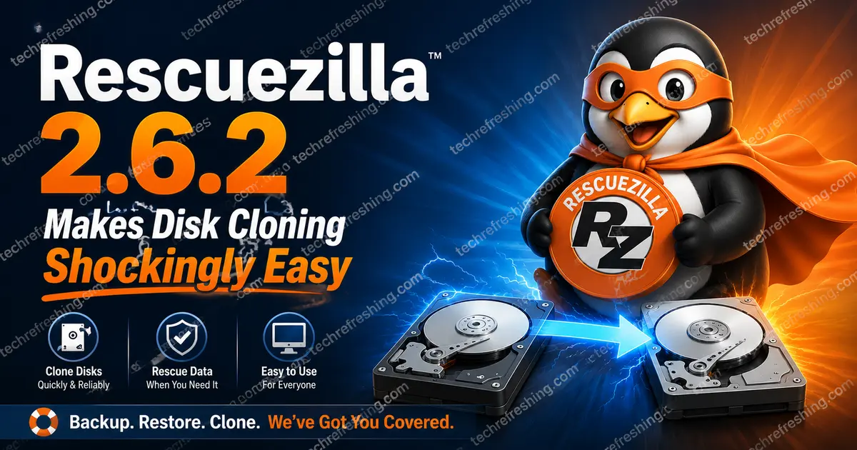Rescuezilla 2.6.2 Makes Disk Cloning Shockingly Easy