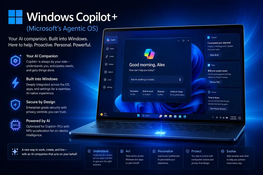 Windows Copilot+ (Microsoft's Agentic OS)
