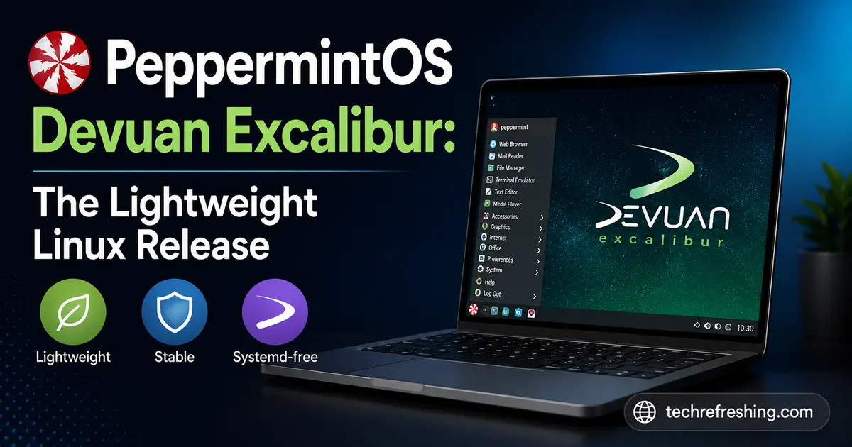 PeppermintOS Devuan Excalibur The Lightweight Linux Release