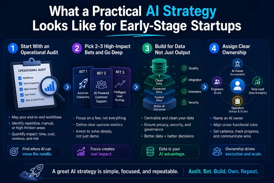 Why Every Startup Needs an AI Strategy in 2026 4 What a Practical AI Strategy Looks Like for Early-Stage Startups