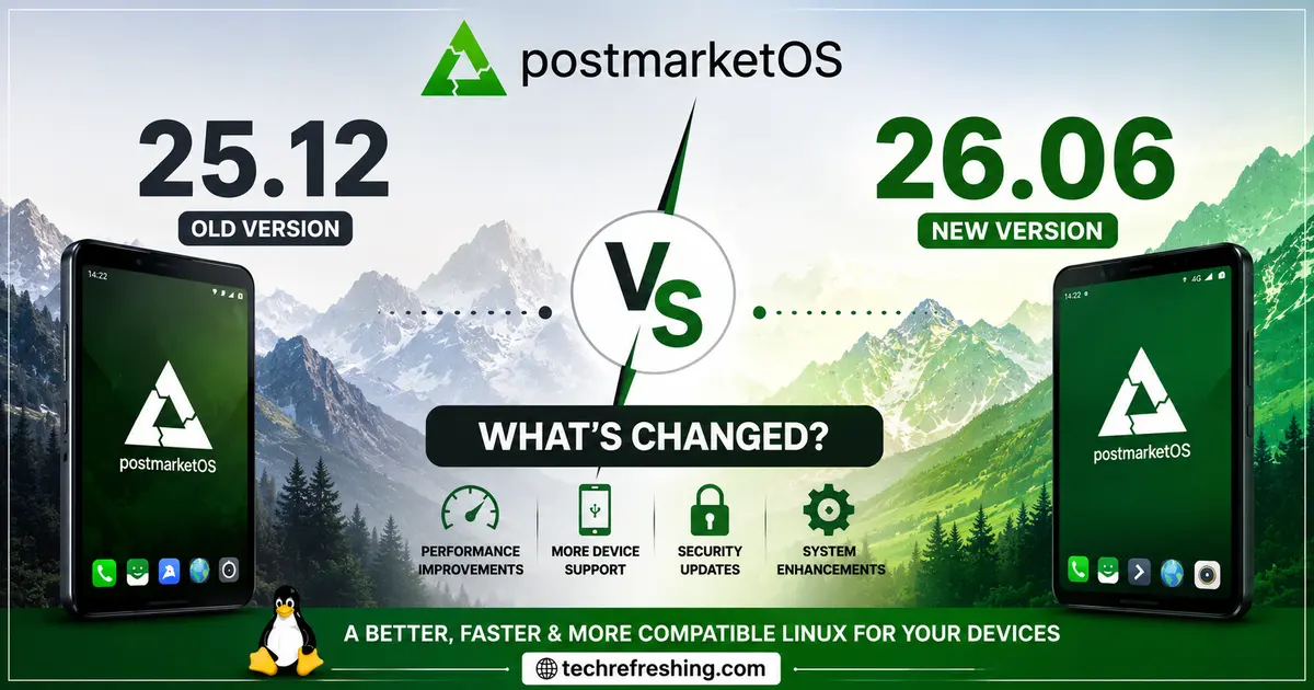 postmarketOS 26.06 vs 25.12: What's Changed?