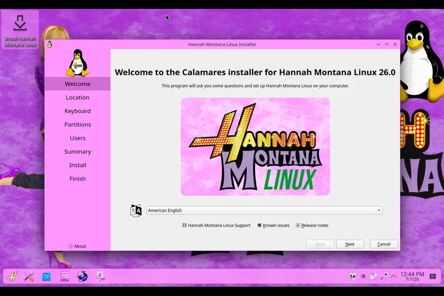 Hannah Montana Linux v26.0