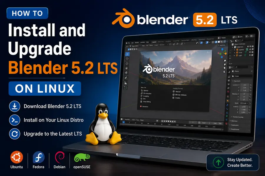 Blender 5.2 LTS Review: Is It Worth Upgrading in 2026? 3 How to Install and Upgrade Blender 5.2 LTS on Linux