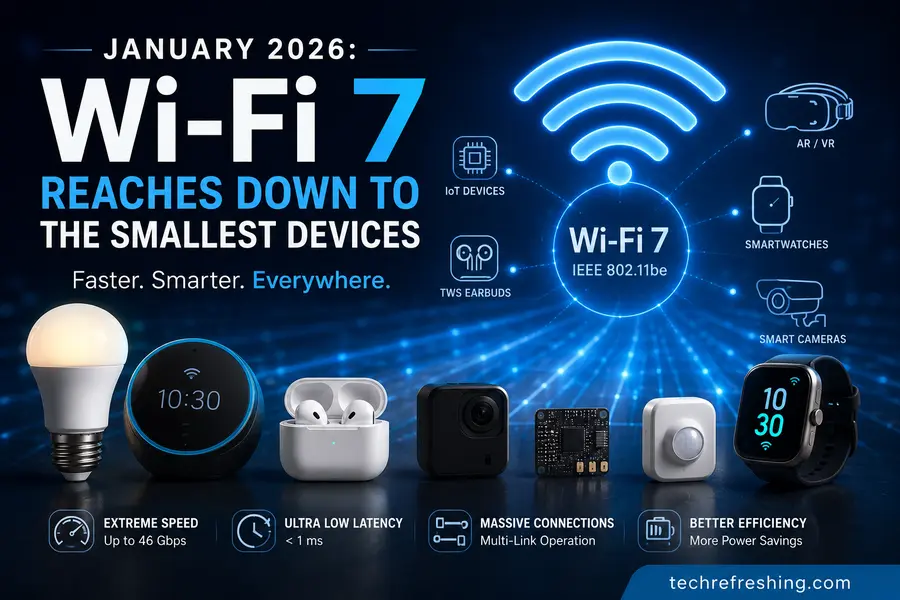 January 2026: Wi-Fi 7 Reaches Down to the Smallest Devices