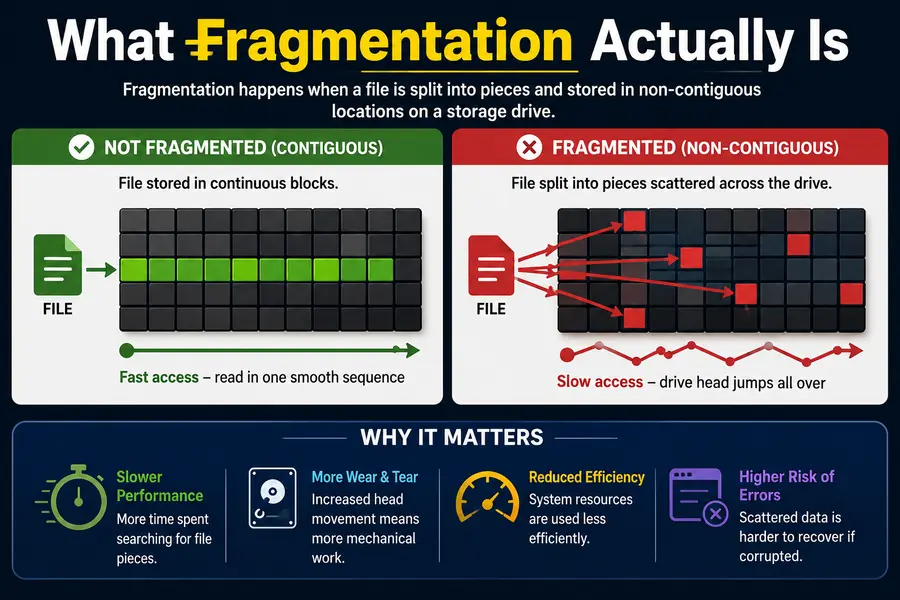 Why Linux Rarely Needs Defragmentation 2 What Fragmentation Actually Is