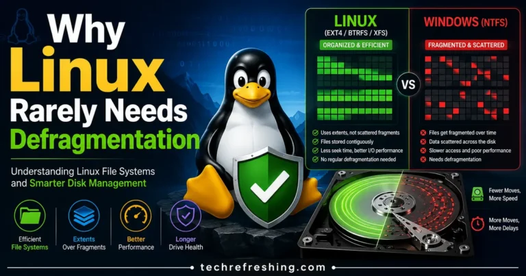 Why Linux Rarely Needs Defragmentation