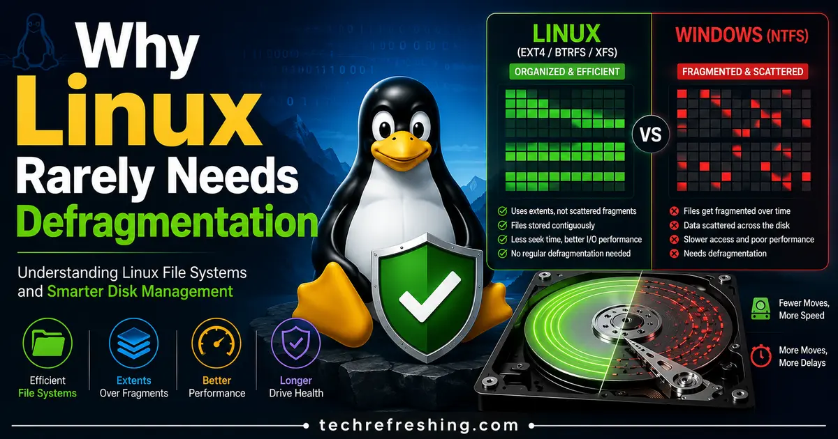 Why Linux Rarely Needs Defragmentation