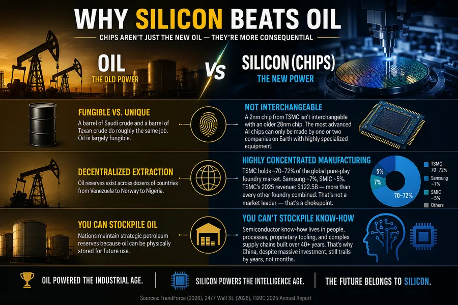 Inside the Chip Wars: Why Silicon Is the New Oil 2 Why Silicon Beats Oil as a Comparison