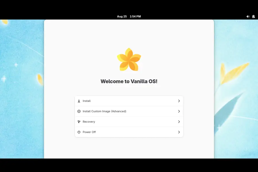 Installation Vanilla OS 3 Reunion