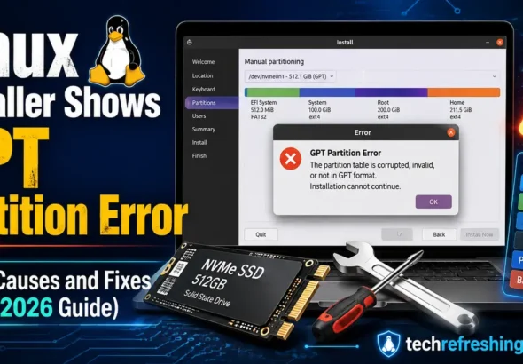 Linux Installer Shows GPT Partition Error: Causes and Fixes (2026 Guide)