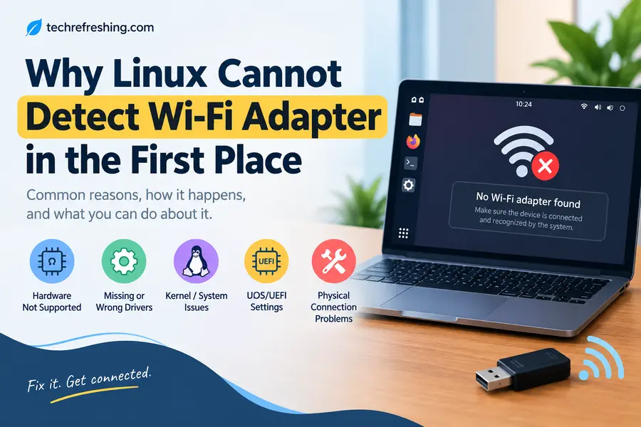 Linux Cannot Detect Wi-Fi Adapter: Causes and Fixes (2026 Guide) 2 Why Linux Cannot Detect Wi-Fi Adapter in the First Place