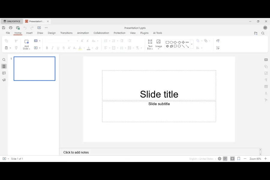 ONLYOFFICE 10.0 Review: Is This Office Suite Worth Using in 2026? 6 Presentation Editor