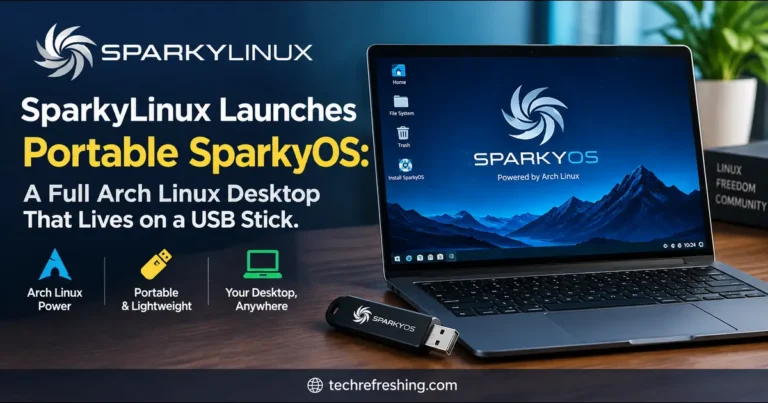 SparkyLinux Launches Portable SparkyOS: A Full Arch Linux Desktop That Lives on a USB Stick