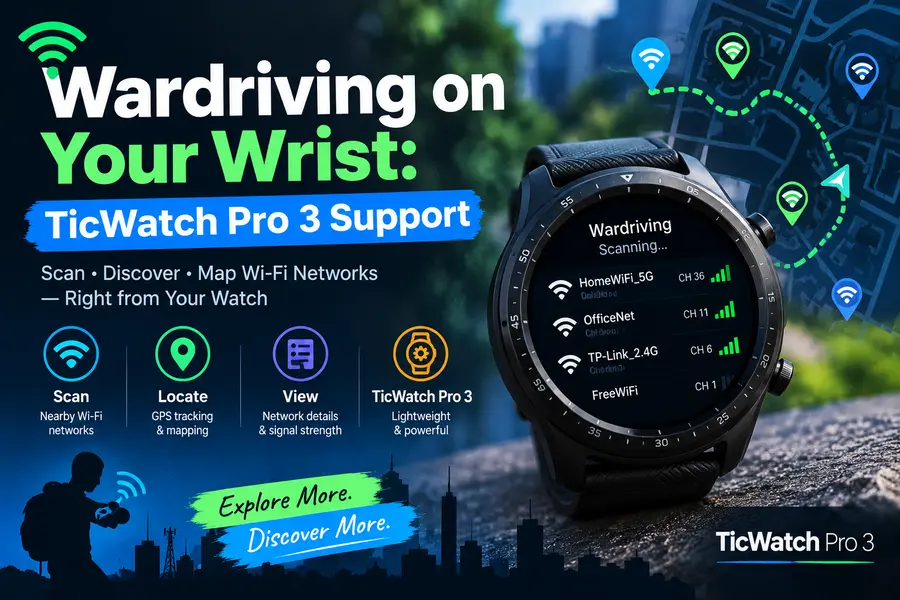 Kali NetHunter Gets New Features in Kali Linux 2026.3: What's Changed? 2 Wardriving on Your Wrist: TicWatch Pro 3 Support