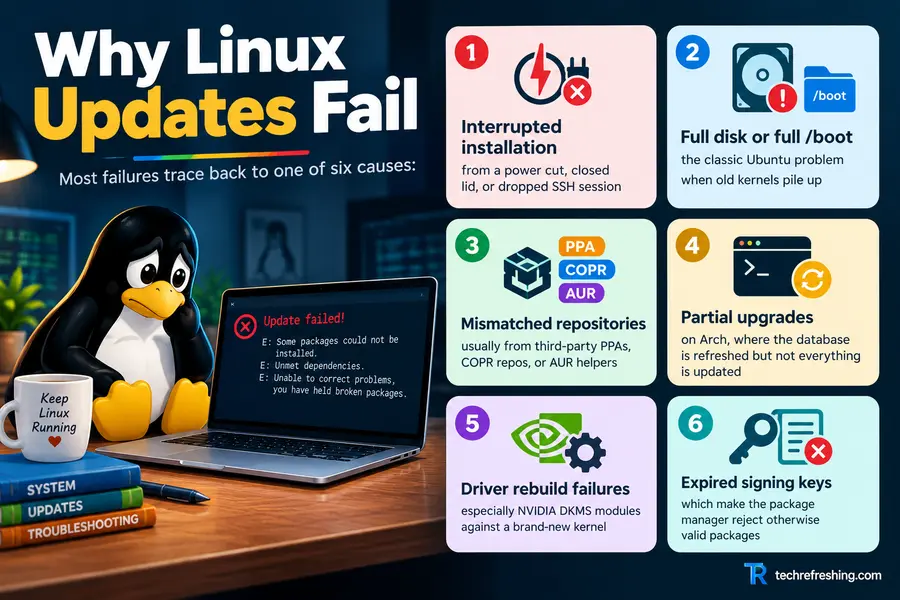How to Fix Linux After a Failed System Update (2026 Recovery Guide) 2 Why Linux Updates Fail